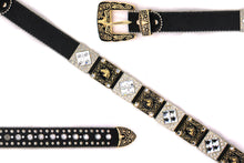 Cargar imagen en el visor de la galería, Rhinestone Belt - #5011 Longhorn Buckle w Rhombic Diamond Stone