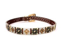 Cargar imagen en el visor de la galería, Rhinestone Belt - #5011 Longhorn Buckle w Rhombic Diamond Stone