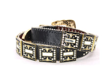 Cargar imagen en el visor de la galería, Rhinestone Belt - #5051 Longhorn Buckle w Double Longhorn