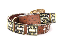 Cargar imagen en el visor de la galería, Rhinestone Belt - #5051 Longhorn Buckle w Double Longhorn
