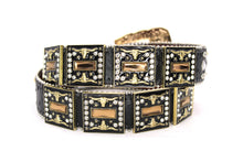 Cargar imagen en el visor de la galería, Rhinestone Belt - #5051 Longhorn Buckle w Double Longhorn