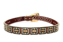 Cargar imagen en el visor de la galería, Rhinestone Belt - #5051 Longhorn Buckle w Double Longhorn