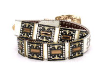 Cargar imagen en el visor de la galería, Rhinestone Belt - #5051 Longhorn Buckle w Double Longhorn
