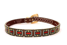 Cargar imagen en el visor de la galería, Rhinestone Belt - #5051 Longhorn Buckle w Double Longhorn