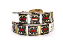 Cargar imagen en el visor de la galería, Rhinestone Belt - #5051 Longhorn Buckle w Double Longhorn