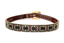 Cargar imagen en el visor de la galería, Rhinestone Belt - #5051 Longhorn Buckle w Double Longhorn