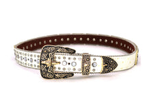 Cargar imagen en el visor de la galería, Rhinestone Belt - #5051 Longhorn Buckle w Double Longhorn