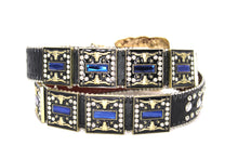 Cargar imagen en el visor de la galería, Rhinestone Belt - #5051 Longhorn Buckle w Double Longhorn