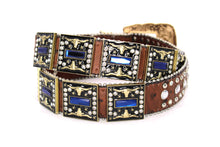 Cargar imagen en el visor de la galería, Rhinestone Belt - #5051 Longhorn Buckle w Double Longhorn