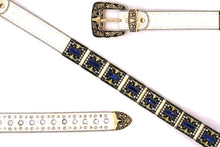 Cargar imagen en el visor de la galería, Rhinestone Belt - #5051 Longhorn Buckle w Double Longhorn