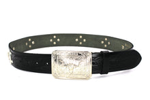 Load image into Gallery viewer, Concho Belt- #801 Silver Concho & Colorful Rhinestone