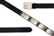 Load image into Gallery viewer, Concho Belt- #801 Silver Concho & Colorful Rhinestone