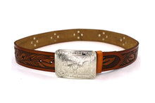 Load image into Gallery viewer, Concho Belt- #801 Silver Concho & Colorful Rhinestone