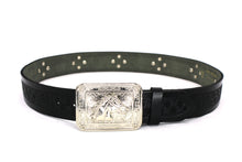 Load image into Gallery viewer, Concho Belt- #801 Silver Concho & Colorful Rhinestone