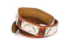 Load image into Gallery viewer, Concho Belt- #801 Silver Concho & Colorful Rhinestone