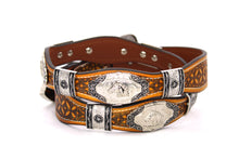 Load image into Gallery viewer, Concho Belt- #8030-8035 Silver Western Concho Belt