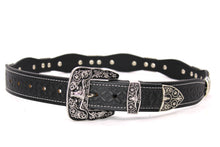 Load image into Gallery viewer, Concho Belt- #8030-8035 Silver Western Concho Belt