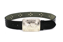 Load image into Gallery viewer, Concho Belt- #801 Silver Concho & Colorful Rhinestone