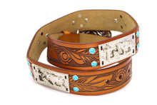 Load image into Gallery viewer, Concho Belt- #801 Silver Concho & Colorful Rhinestone