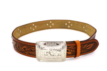 Load image into Gallery viewer, Concho Belt- #801 Silver Concho & Colorful Rhinestone