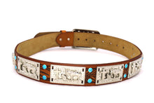 Load image into Gallery viewer, Concho Belt- #801 Silver Concho & Colorful Rhinestone