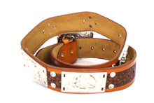 Load image into Gallery viewer, Concho Belt- #801 Silver Concho & Colorful Rhinestone