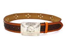 Load image into Gallery viewer, Concho Belt- #801 Silver Concho & Colorful Rhinestone