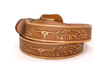 Load image into Gallery viewer, Plain Belt- #8051-8057 Longhorn Horse Crocodile Prayer Floral