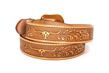 Cargar imagen en el visor de la galería, Plain Belt- #8051-8057 Longhorn Horse Crocodile Prayer Floral