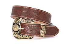 Cargar imagen en el visor de la galería, Plain Belt- #8051-8057 Longhorn Horse Crocodile Prayer Floral