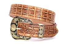 Cargar imagen en el visor de la galería, Plain Belt- #8051-8057 Longhorn Horse Crocodile Prayer Floral