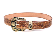Cargar imagen en el visor de la galería, Plain Belt- #8051-8057 Longhorn Horse Crocodile Prayer Floral