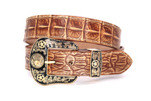 Cargar imagen en el visor de la galería, Plain Belt- #8051-8057 Longhorn Horse Crocodile Prayer Floral