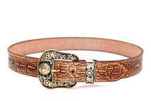 Cargar imagen en el visor de la galería, Plain Belt- #8051-8057 Longhorn Horse Crocodile Prayer Floral