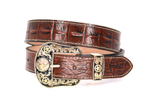Cargar imagen en el visor de la galería, Plain Belt- #8051-8057 Longhorn Horse Crocodile Prayer Floral