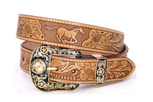 Load image into Gallery viewer, Plain Belt- #8051-8057 Longhorn Horse Crocodile Prayer Floral