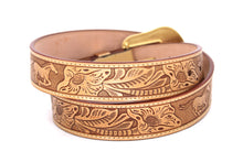 Cargar imagen en el visor de la galería, Plain Belt- #8051-8057 Longhorn Horse Crocodile Prayer Floral