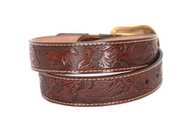 Cargar imagen en el visor de la galería, Plain Belt- #8051-8057 Longhorn Horse Crocodile Prayer Floral