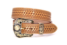 Cargar imagen en el visor de la galería, Plain Belt- #8051-8057 Longhorn Horse Crocodile Prayer Floral