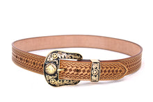Cargar imagen en el visor de la galería, Plain Belt- #8051-8057 Longhorn Horse Crocodile Prayer Floral