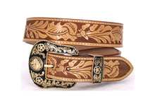 Cargar imagen en el visor de la galería, Plain Belt- #8051-8057 Longhorn Horse Crocodile Prayer Floral