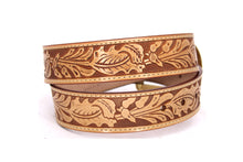 Cargar imagen en el visor de la galería, Plain Belt- #8051-8057 Longhorn Horse Crocodile Prayer Floral