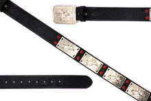 Load image into Gallery viewer, Concho Belt- #801 Silver Concho & Colorful Rhinestone