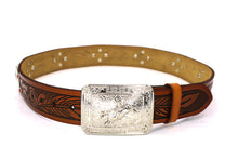 Load image into Gallery viewer, Concho Belt- #801 Silver Concho & Colorful Rhinestone