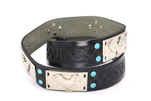 Load image into Gallery viewer, Concho Belt- #801 Silver Concho & Colorful Rhinestone