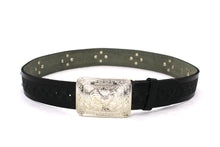 Load image into Gallery viewer, Concho Belt- #801 Silver Concho & Colorful Rhinestone