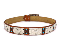 Load image into Gallery viewer, Concho Belt- #801 Silver Concho & Colorful Rhinestone