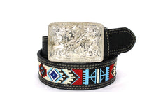 Load image into Gallery viewer, Embroidery Belt- 810 2'' Width Aztec Fabric Print