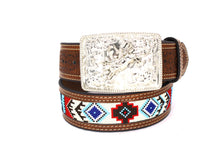 Load image into Gallery viewer, Embroidery Belt- 810 2'' Width Aztec Fabric Print