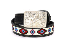 Load image into Gallery viewer, Embroidery Belt- 810 2'' Width Aztec Fabric Print